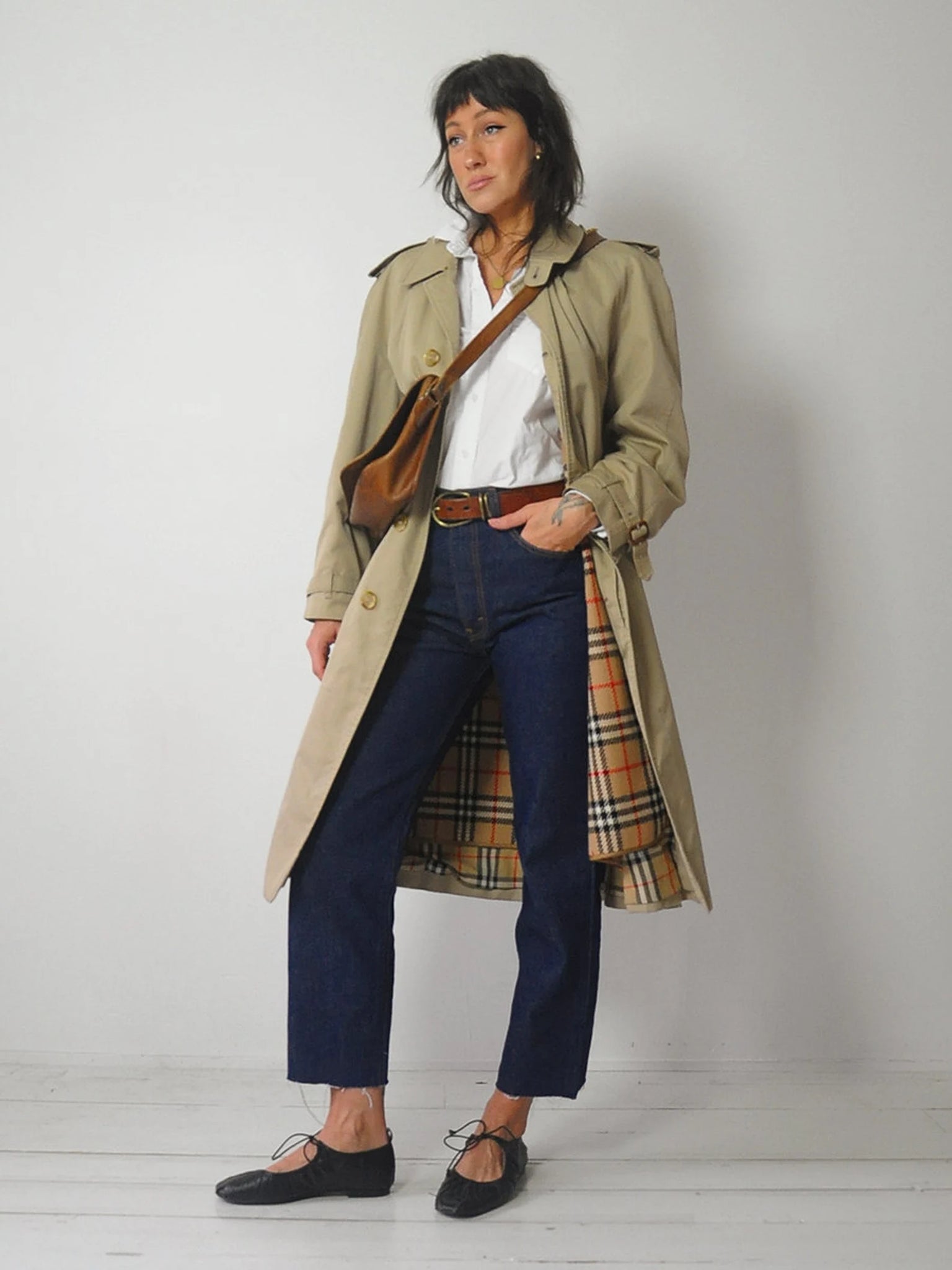1970's Burberry Nova Check Trench Coat – NOIROHIO VINTAGE 1970's Burberry Nova Check Trench Coat – NOIROHIO VINTAGE
