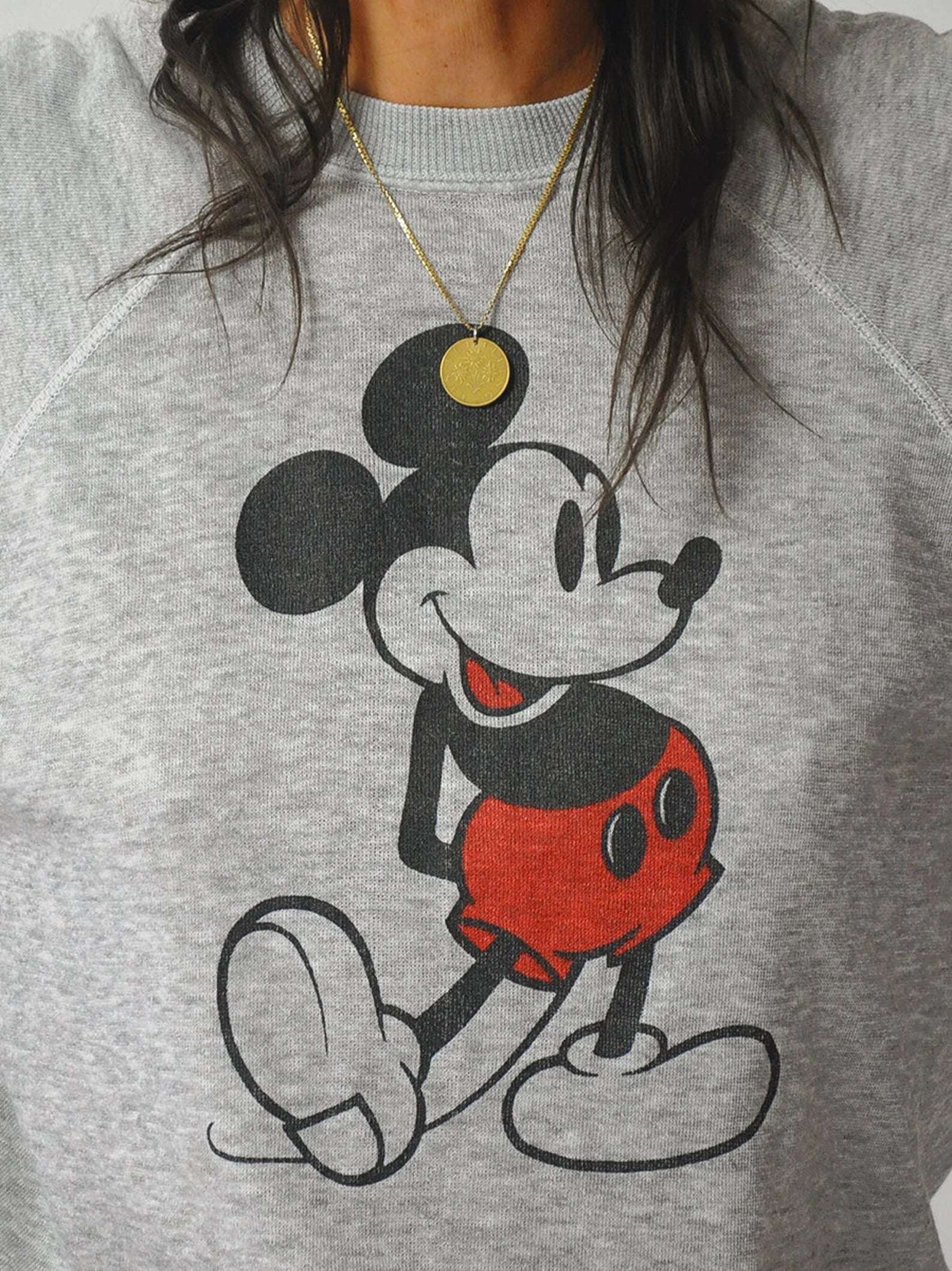 1980's Tri-Blend Mickey Crewneck