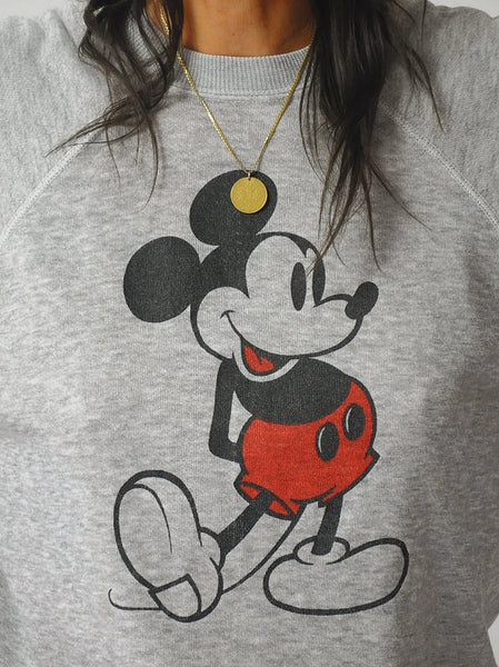 1980's Tri-Blend Mickey Crewneck
