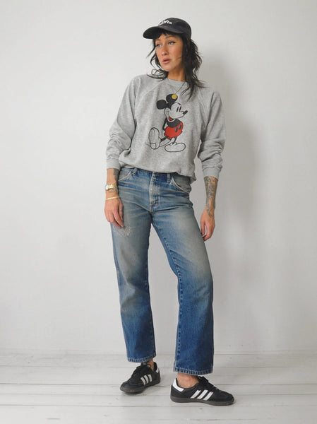 1980's Tri-Blend Mickey Crewneck