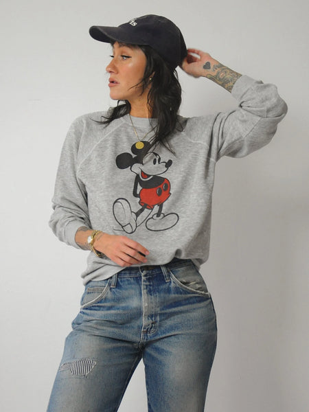 1980's Tri-Blend Mickey Crewneck