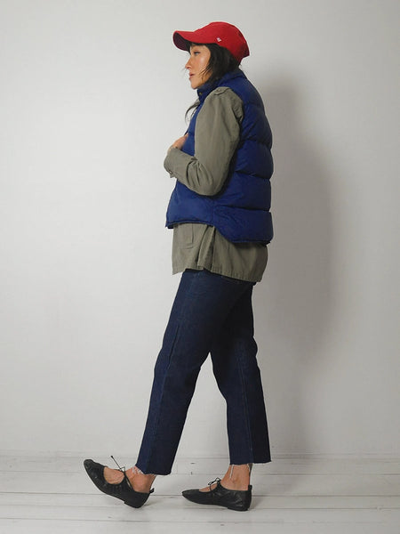 Navy LL Bean Puffer Down Vest