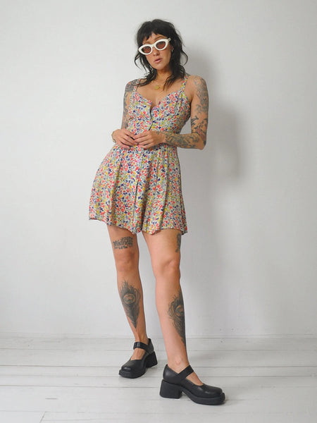 90's Floral Mini Sundress