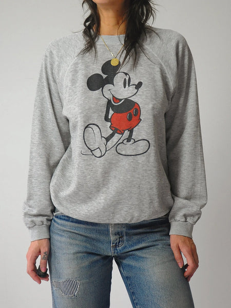 1980's Tri-Blend Mickey Crewneck