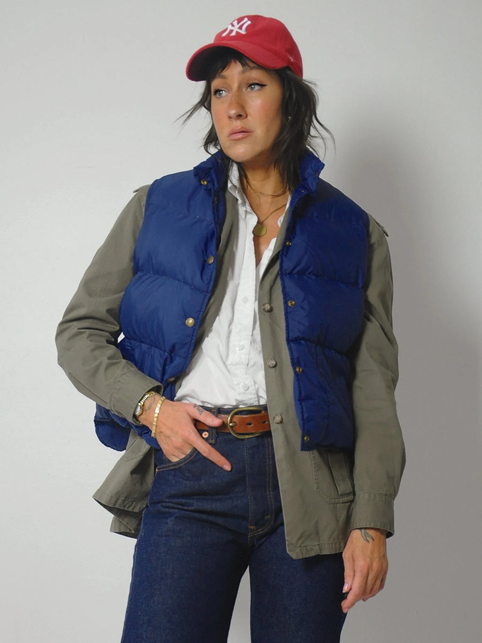 Navy LL Bean Puffer Down Vest – NOIROHIO VINTAGE Navy LL Bean Puffer Down Vest – NOIROHIO VINTAGE