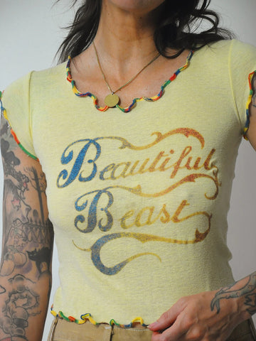 1970's Beautiful Beast Baby Tee