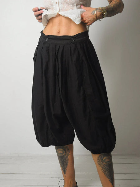 Black Edwardian Bloomer Pants