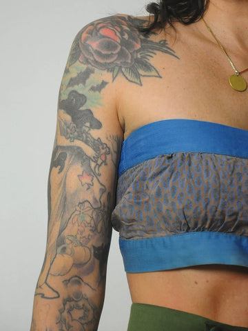1950's Paisley Crop Bralette Top