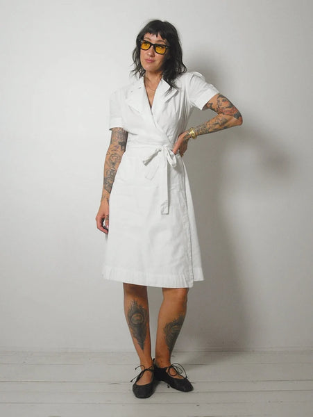 WWII Magicoat Nurse Wrap Dress