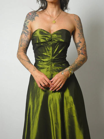 1950's Fred Perlberg Ruched Gown