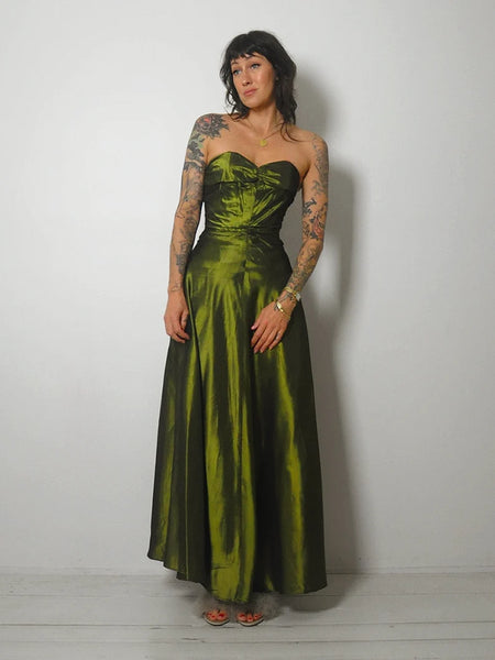 1950's Fred Perlberg Ruched Gown