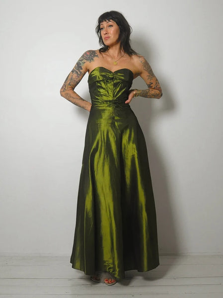 1950's Fred Perlberg Ruched Gown