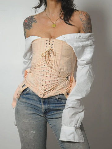 1920's Camp Fan Lace Corset