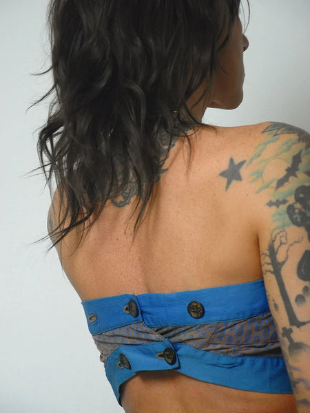 1950's Paisley Crop Bralette Top