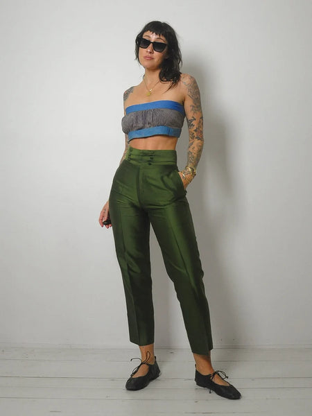 1950's Paisley Crop Bralette Top