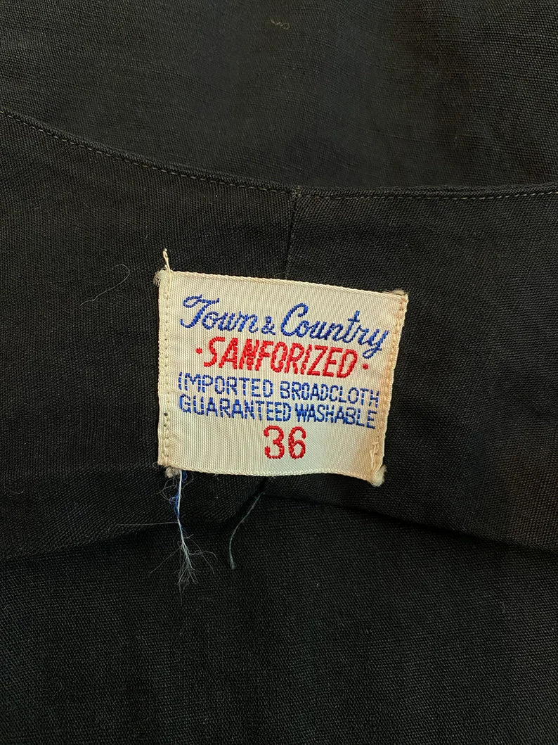 1950's Broadcloth Sanforized Shirt