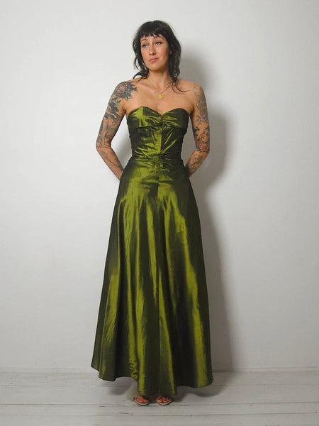 1950's Fred Perlberg Ruched Gown