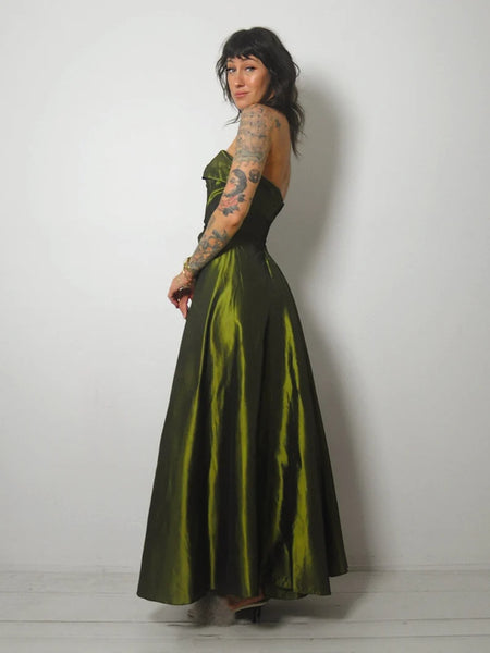 1950's Fred Perlberg Ruched Gown