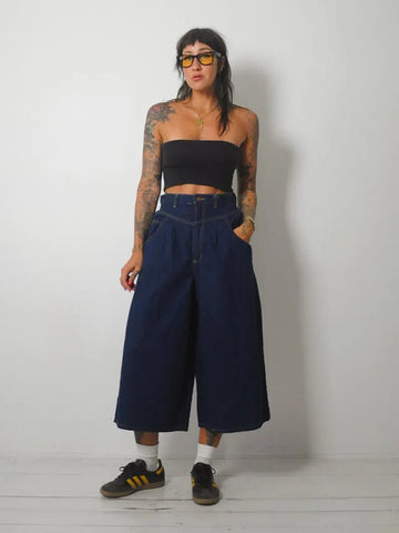 1980's Dark Denim Jort Shorts
