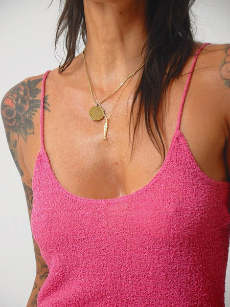 1980's Pink Knit Sundress