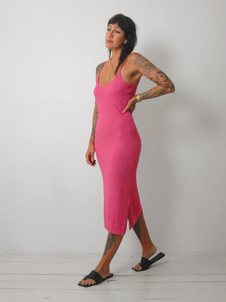 1980's Pink Knit Sundress