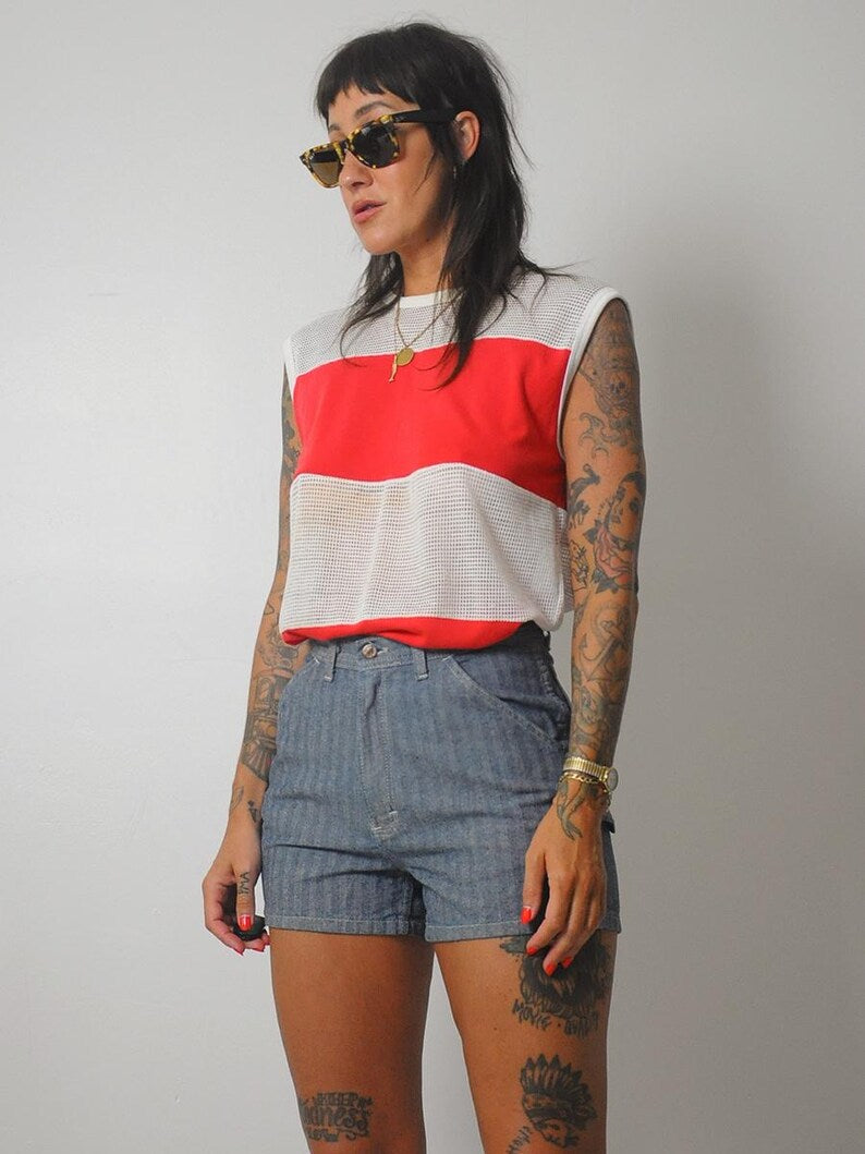 Herringbone Tweed Bulldog Shorts