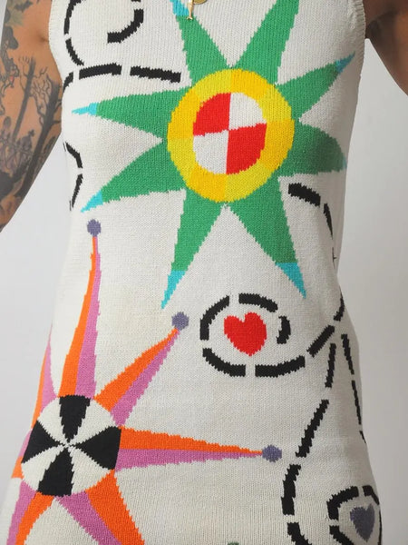 90's Pop Art Sweater Dress