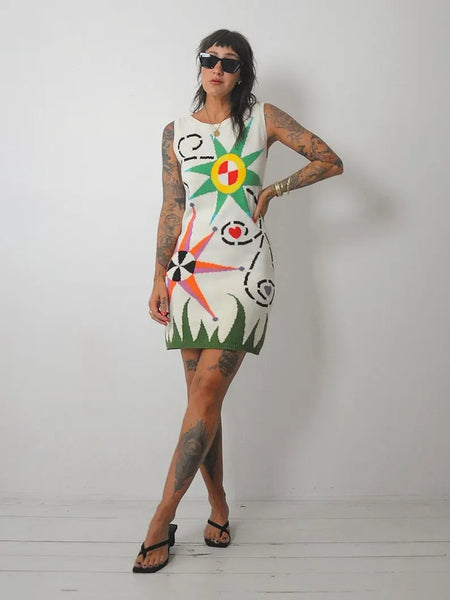 90's Pop Art Sweater Dress