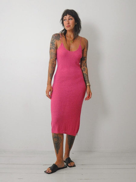 1980's Pink Knit Sundress