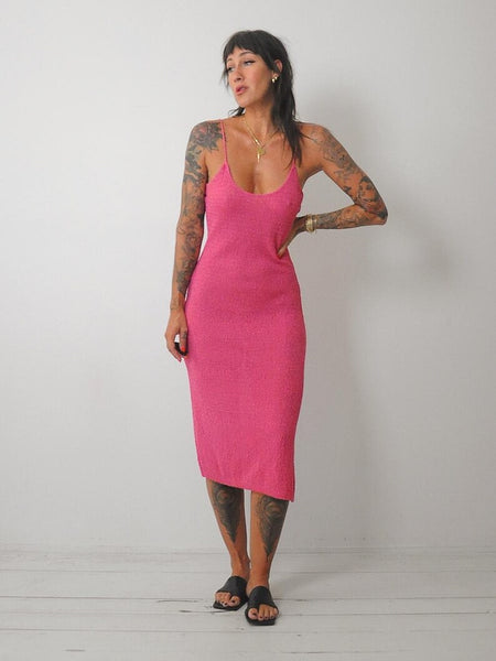 1980's Pink Knit Sundress