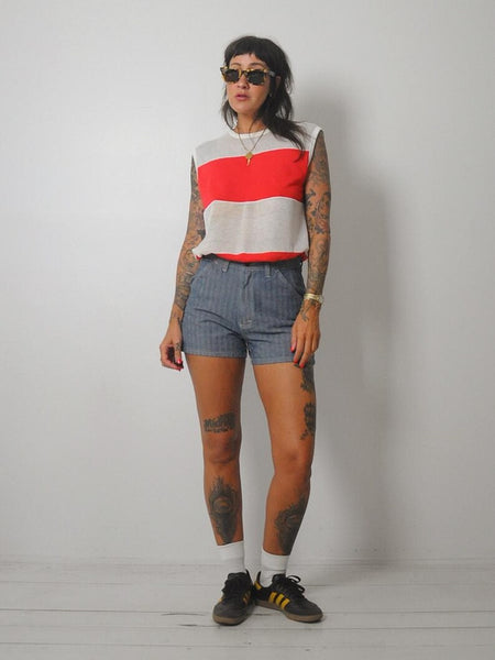 Herringbone Tweed Bulldog Shorts