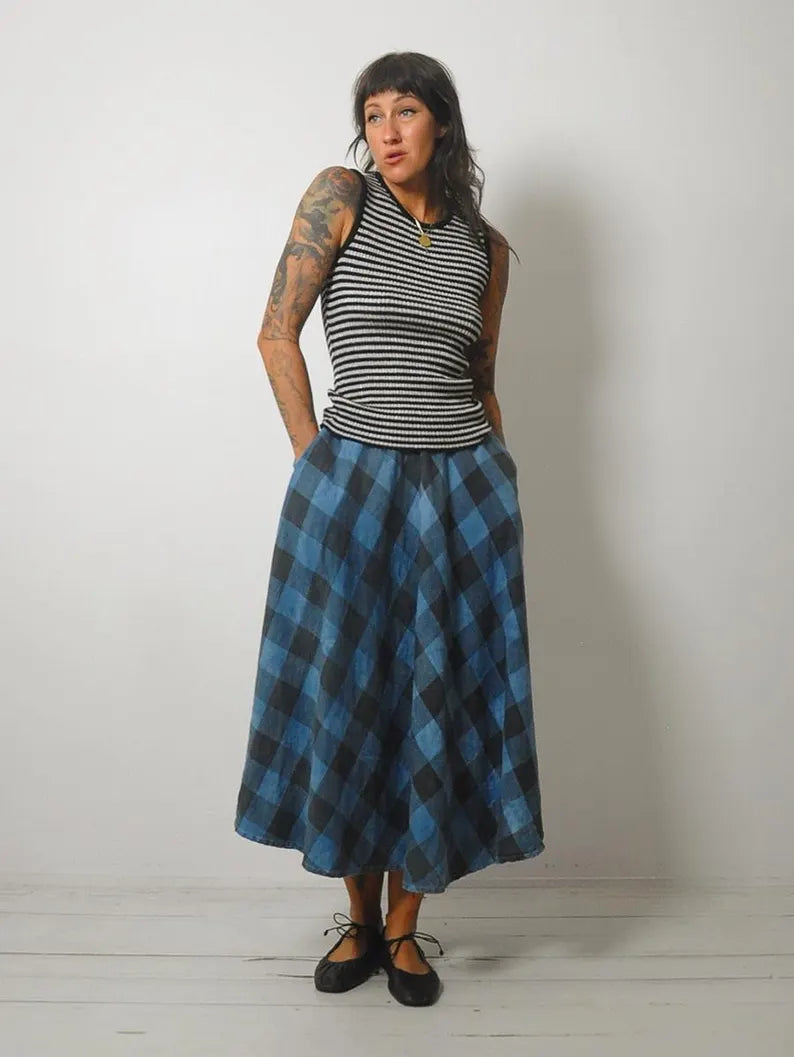 1970's Silver Striped Ribbed Tank