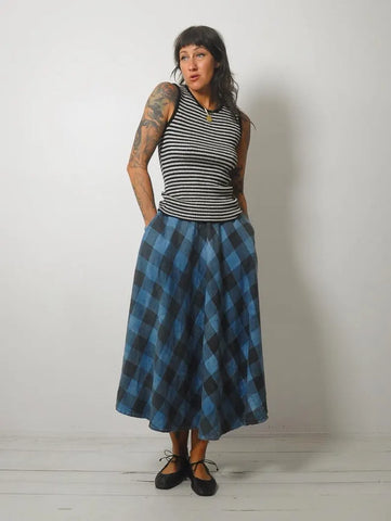 1970's Silver Striped Ribbed Tank