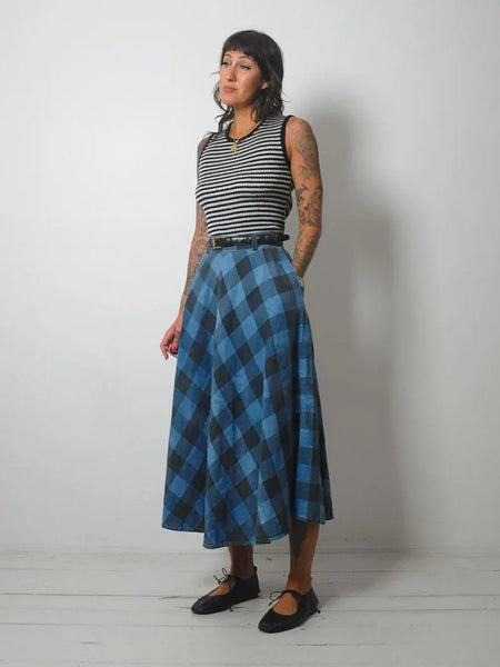 1970's Silver Striped Ribbed Tank