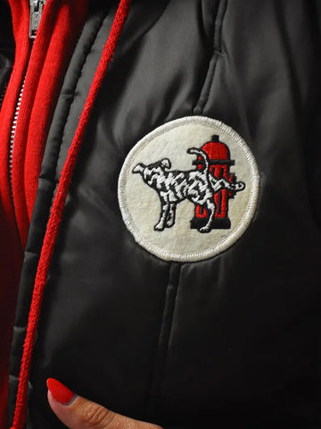 1980's Patch Quilted Puffer Vest