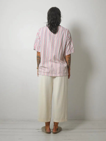 1950's Striped Unisex Pajama Shirt