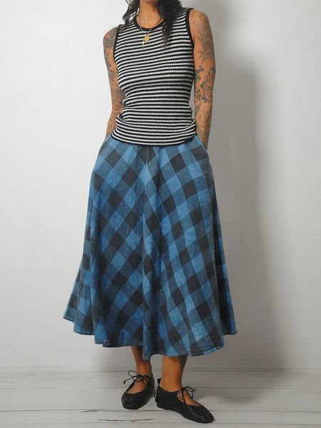 1970's Silver Striped Ribbed Tank
