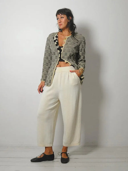 1980's Knit Checkerboard Cardigan