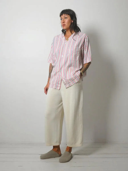 1950's Striped Unisex Pajama Shirt
