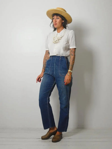 Cecilia Antique Ruffle Blouse