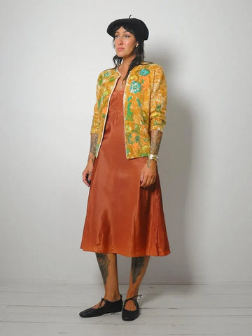 1960's Floral Angora Cardigan