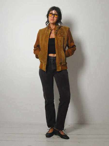 1970's Sienna Suede Knit Jacket