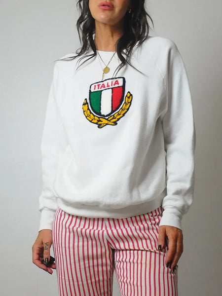 Italia Crest Crewneck Sweatshirt