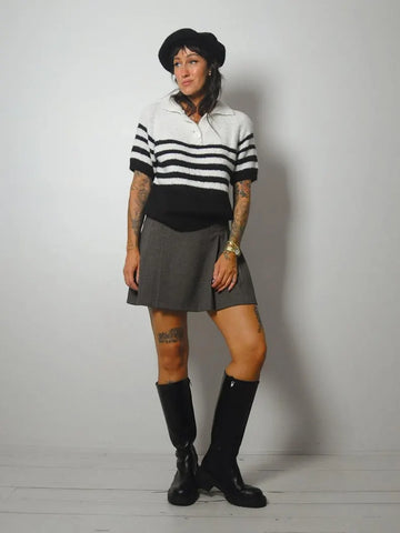 Black & White Striped Sweater
