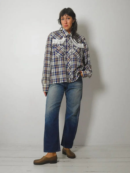 1970's Fringe Pearl Snap Shirt
