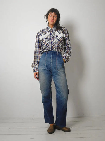 1970's Fringe Pearl Snap Shirt