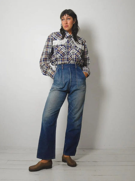 1970's Fringe Pearl Snap Shirt