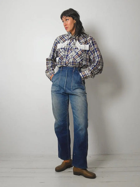 1970's Fringe Pearl Snap Shirt