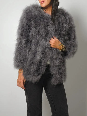 Marabou Feather Jacket