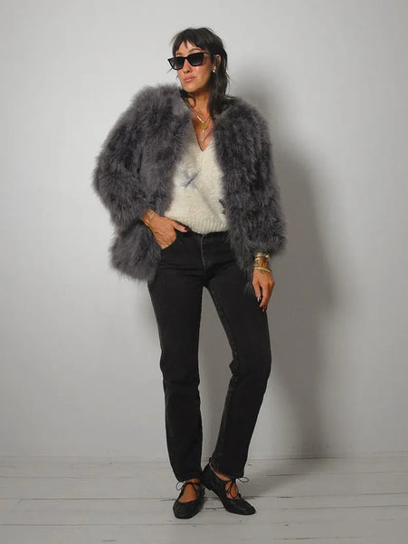 Marabou Feather Jacket